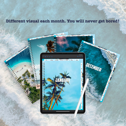 Beach Digital Planner - Instant Download