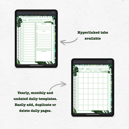 Plants Digital Planner - Instant Download