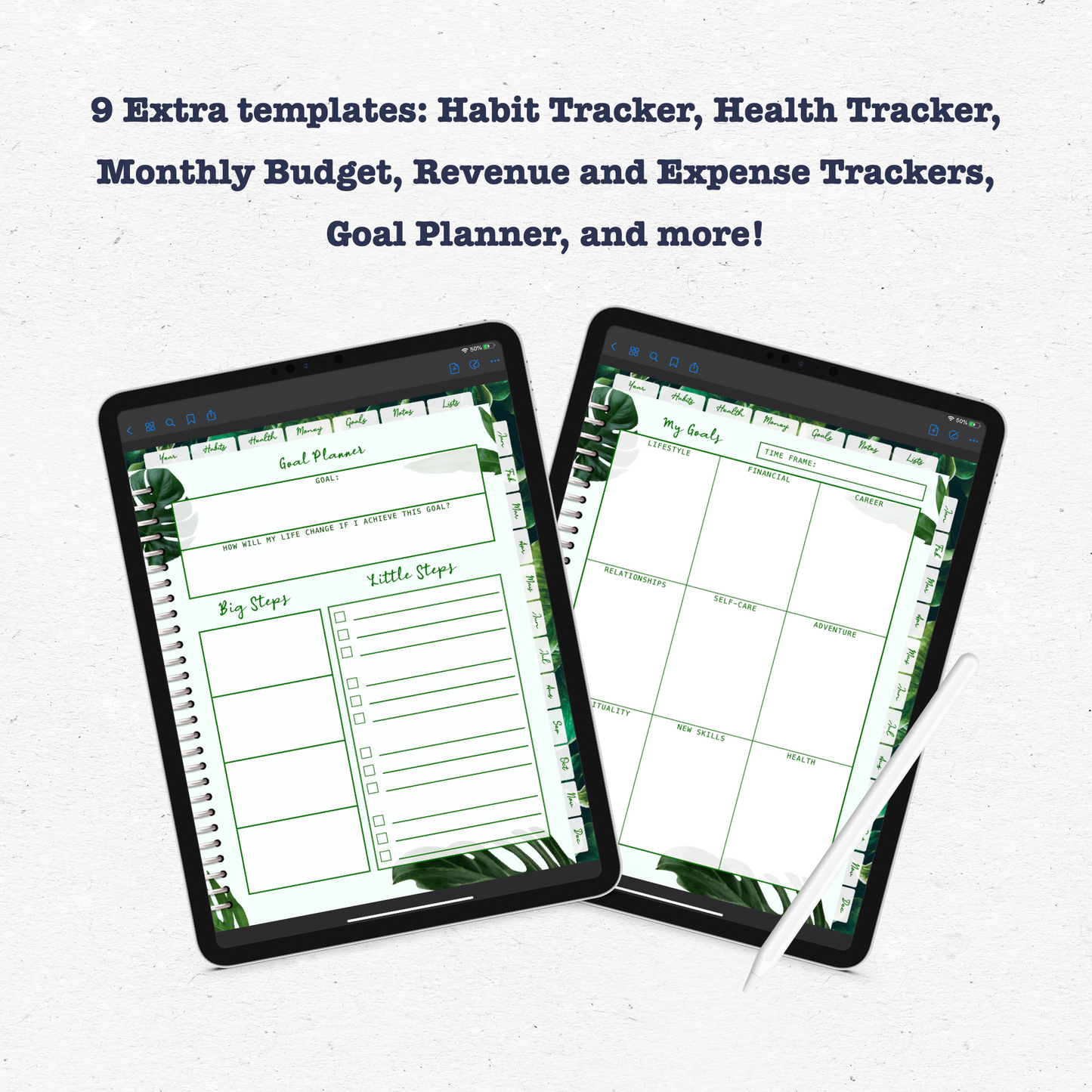 Plants Digital Planner - Instant Download