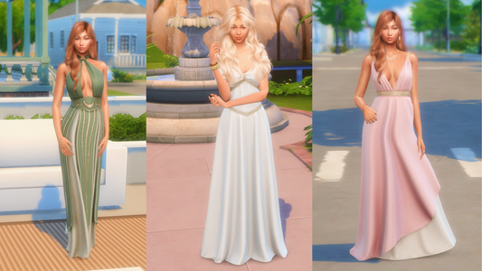 5 Must-Have Long Dress CCs for The Sims 4 – Elegant Custom Content for Female Sims