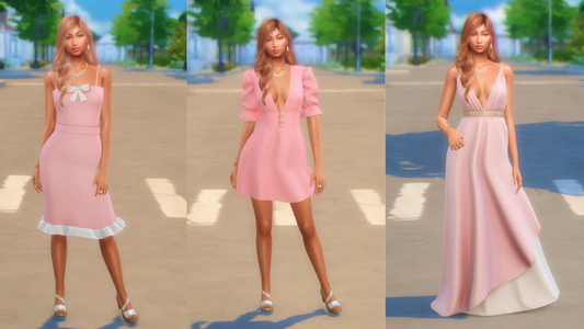 5 Lovely Pink Dress CCs for The Sims 4 – Adorable Custom Content for Female Sims