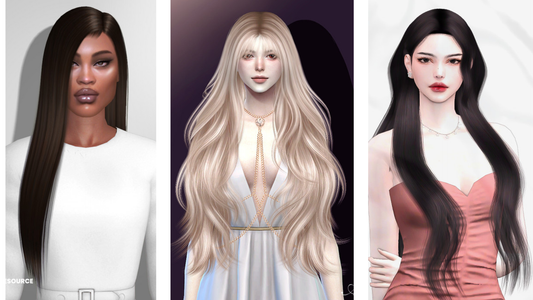 5 Long Hair CCs for The Sims 4 – Beautiful Custom Hairstyles for Female Sims