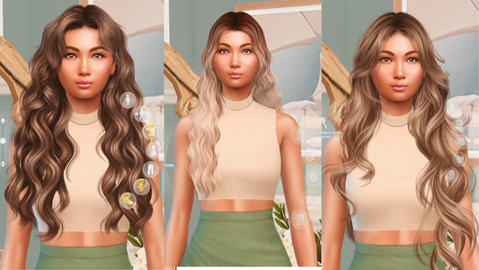 5 Long Wavy Hair CCs for The Sims 4 – Stylish Custom Hairstyles for Female Sims