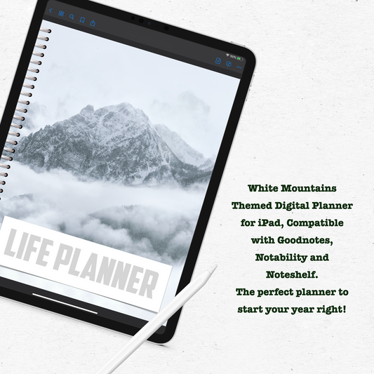 White Mountains Digital Planner - Instant Download