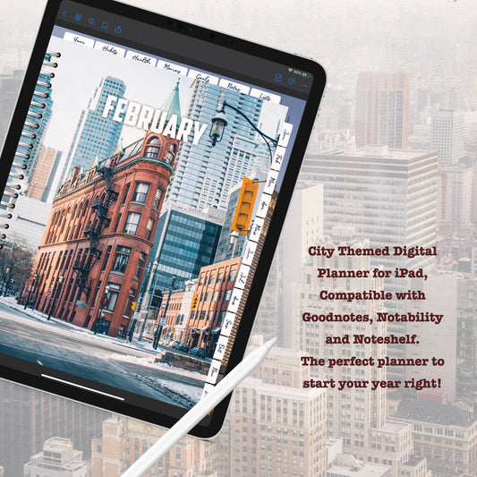 City Digitial Planner - Instant Download