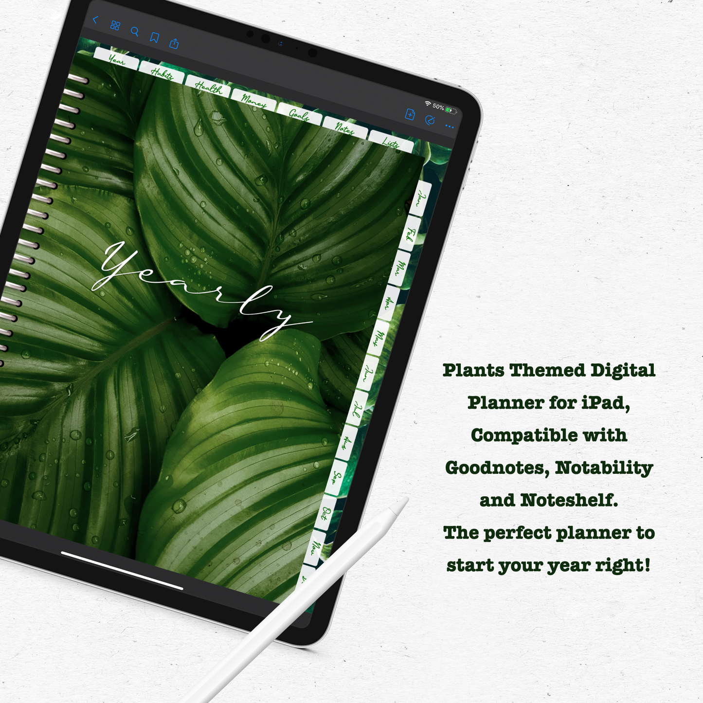 Plants Digital Planner - Instant Download